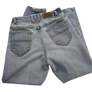 𝅺Vintage LL Bean High Waisted Jeans Sz 4P XS Light Denim Double L Comfort Waist